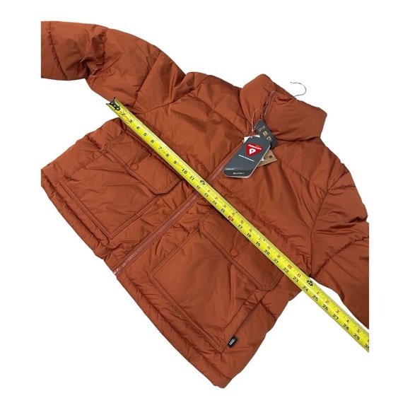 Vans Rust Orange Puffer Jacket Aubrey Primaloft Puffer Jacket size L NWT - Picture 7 of 14